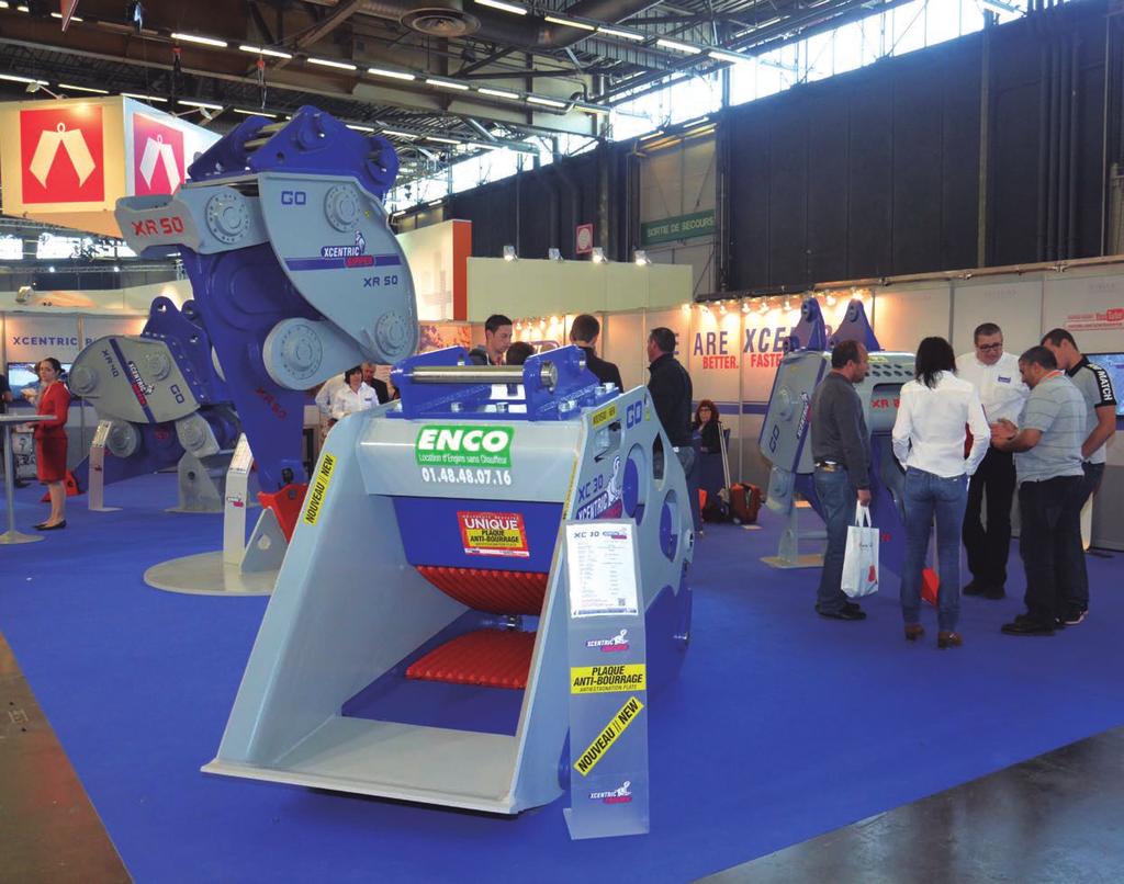 The Xcentric stand at Intermat Paris 2015.