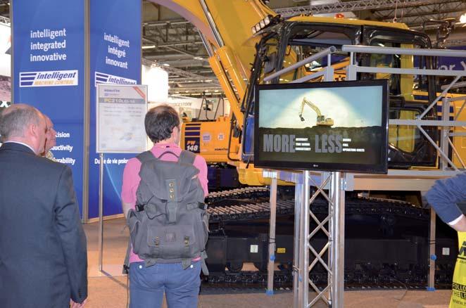 Also, for the fi rst time in Europe, Komatsu presented the Dash 11 crawler excavators, a new PW148-10 wheeled excavator and a WA200-7 wheel loader with its PZ