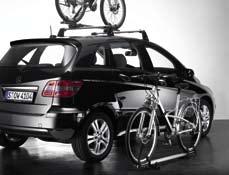 For more detailed information, please see our Mercedes-Benz Bikes brochure New Alustyle bicycle rack Depending on the maximum roof load, up to four bicycle racks can be fitted per pair of basic