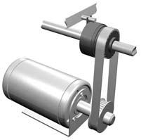 While the field (electromagnet) assembly is prevented from rotating by an anti-rotation tab or flange, the rotor and armature assembly are mounted on a single shaft, with the rotor secured to the
