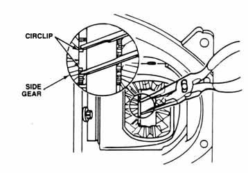 1978-80 1981-82 1981-83 1982-83 1982 5. The Chrysler vehicles listed below use a cir-clip to retain the axles into the transmission.