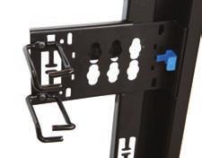 can be mounted to bracket for cable management.