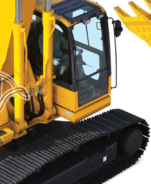 Furthermore, Komatsu s S6D114E engine delivers the outstanding performance required for 30-ton class excavators.