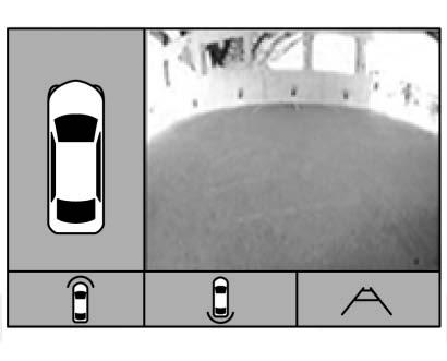 If equipped, the Front Vision Camera also displays when the Parking Assist system detects an object within 30 cm (12 in).