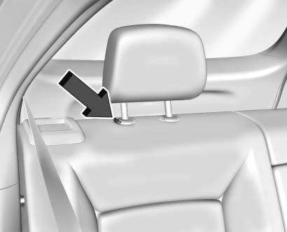 Rear Seats Adjusting the Rear Head Restraint The vehicle's rear seats have adjustable head restraints in the outboard seating positions. The height of the head restraint can be adjusted.