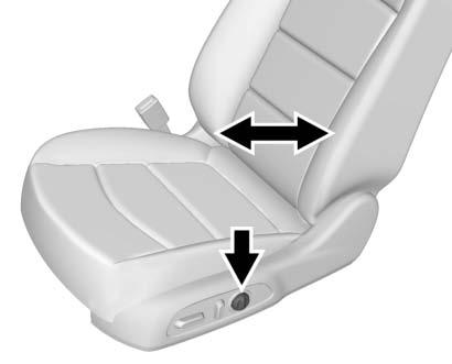 Lumbar Adjustment If equipped, press and hold the front or rear of the control to increase or decrease lumbar support.