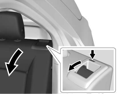 Push and pull on the seatback to make sure it is locked. Folding the Seatback Either side of the seatback can be folded for more cargo space. Fold a seatback only when the vehicle is not moving.
