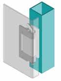 HINGES Concealed Hinge CONTINUED SR 5545 Zinc Plated Steel or Stainless Steel AISI 304 Stainless Steel Left-hand and right-hand application is possible Ideal for metal enclosures and machinery covers