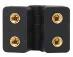 HINGES Stand-off Hinges CONTINUED SR 5330 Black Nylon Resistant to oil, greases and most industrial chemicals