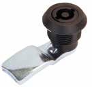 2 Spring Housing 45mm Fixing Hole Sealing Washer Nut Ø 3 3mm Double Bit Ø 5 5mm Double Bit 8 7 8 7mm Triangle 8mm Square 8mm Triangle Slotted Cam All dimensions in mm Screw M6x10 Chrome Plated Black