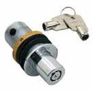 containing high value items Also suitable for glass-fronted notice boards, etc The lock has an anti-drill centre Bottom Rail Pushlock SR 1887 Die-Cast Zinc Alloy Locks through the bottom rail of a