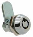 Cam Lock, 10 Disc Tumbler SR 1887 Die-Cast Zinc Alloy Provides above-average security for cabinets, lockers, display units, stock cupboards, etc 1,000 key combinations available The locking/unlocking