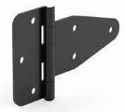 HINGES Leaf Hinges CONTINUED Body: Steel Pin: Steel Hinge rotation 180 Generally used for plain/flush mounted isolated, heavy duty doors Essentially used for generators and