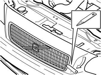of 21 9/30/2011 3:16 PM - Take a weatherstrip tool and insert it between the front grille and bumper cover, and carefully