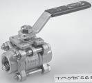 Stainless Steel Ball Valves T-560-S6-R-66-LL T-560-S6-R-66-FS-LL T-580-S6-R-66 2000 PSI CWP 1-Piece Stainless Steel Body Locking Lever Handle Reduced Port RPTFE Seat, PTFE Packing 2000 PSI CWP