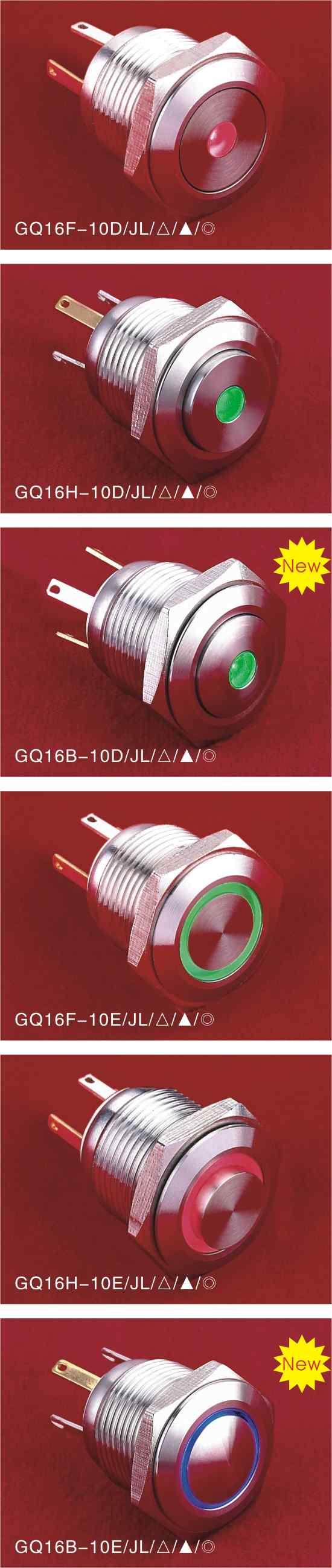 For signal lamp,part number is:gq16f-d/jl/ / / 1.5 25.5 For signal lamp,part number is:gq16h-d/jl/ / / 25.5 For signal lamp,part number is:gq16b-d/jl/ / / 25.