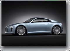 Audi e-tron (Detroit) Purely electric compact sports car Two electric motors with a total of 150 kw/204 hp Lightweight Audi Space Frame