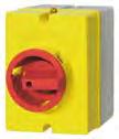 Index Page Main Switches for Panel Mounting 274 Main Switches-Emergency-Stop for Single Hole Mounting 275 Main Switches for Base Mounting with Door Clutch 276 Main Switches-Emergency-Stop for Panel