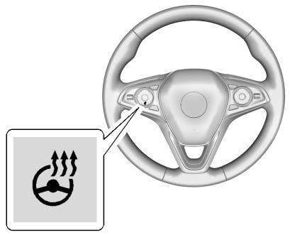 The steering wheel takes about three minutes to start heating. Horn Press a on the steering wheel pad to sound the horn. Windshield Wiper/Washer Heated Steering Wheel To adjust the steering wheel: 1.