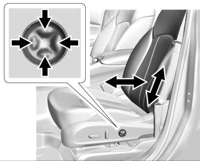Thigh Support Adjustment To adjust a power seat:. Move the seat forward or rearward by sliding the control forward or rearward.