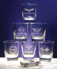 Classico Beverage and the 17 oz. Mugs. All feature the C7 Logo and Script engraved on high-quality Luigi Bormioli Lead-Free Crystal. Four piece sets.