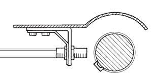 A correctly assembled bracket is shown below along with an example of a bracket assembled the wrong way.
