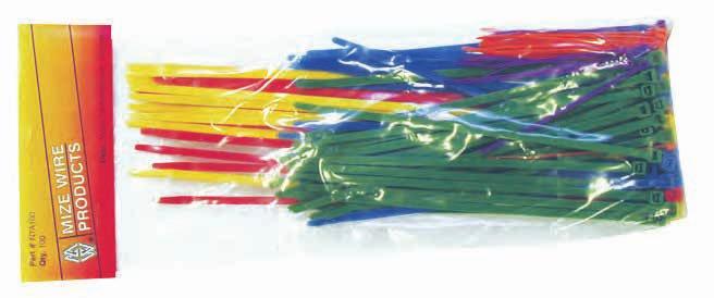 SECTION 5 Nylon Cable Tie Assortment Packs Assortments contain our most popular lengths. Available in color, natural and black (U.V.).