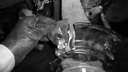 Install the new steering knuckle into the vehicle. Install the CV through the hub assembly. Attach to upper control arm with factory nut.