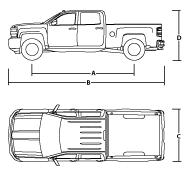 2018 GMC Sierra 2500HD Fleet DIMENSIONS - Crew Cab All dimensions in inches (mm) unless otherwise stated.