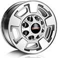 Spare not included with (ZW9) pickup box delete unless a spare tire is ordered. PYQ Wheels, 17" (43.