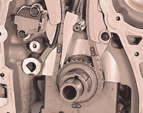 The correct tool number is EN-48464 Lower Timing Gear Tensioner Holding Tool. This new procedure can now be used on the 4.2L (LL8) engine as well.