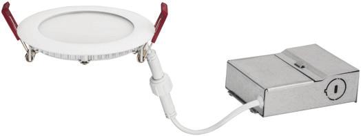 Catalog Number FEATURES & SPECIFICATIONS INTENDED USE The 4" Wafer-Thin LED recessed downlight with remote driver box combines high quality light output and efficiency while eliminating the pot light