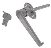 Zinc plated bolt, housing and keeper. 07 For boat, snowmobile, or utility trailers that tilt.