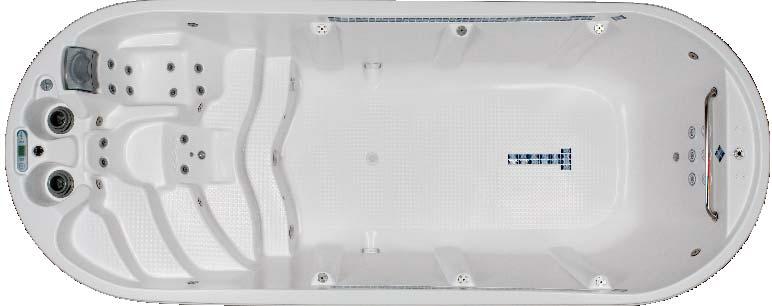 Aqua Pro 19' Specifications General Shape Oval Seating Capacity n/a Shell Material DuraTex Dimensions 90¼" x 228" x 62" H / (229cm X 579cm x 157cm H) Corner Radii N/A Water Capacity 2400 Gallons