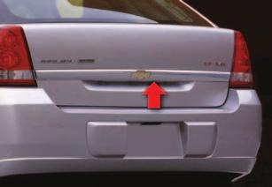 MAXX FEATURES Unlatching the Liftgate If the liftgate is unlocked, you can open it manually by pushing the touch pad switch located on the underside of the liftgate trim panel.
