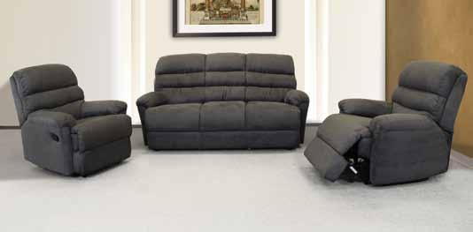 4 recliner actions. Choice of colours.