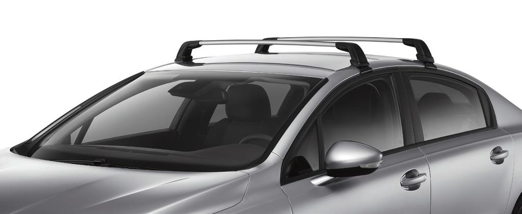 PERSONALISE YOUR PEUGEOT 508 WITH THE PEUGEOT ACCESSORY COLLECTION LUGGAGE SOLUTIONS Set of Transverse Roofbars: Ref. 9616.