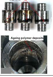 Examples for damages Ageing polymer deposits
