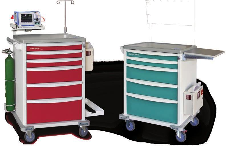 I-Series Medical Carts Fixed Drawer & ISO Storage Tray Flexibility With over 50 years of cart design innovation and healthcare storage experience, Capsa Healthcare applied