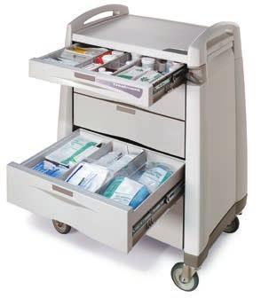 Large-volume seamless drawer trays are supported by a unique guide system that ensures consistent performance year