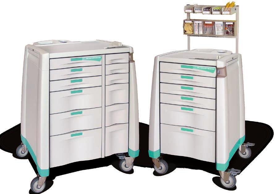 Avalo Series Medical Carts AC Anesthesia Self-Locking The Avalo Series AC Anesthesia Cart offers the latest