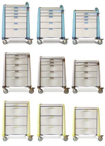Avalo Series Medical Carts Medical Cart Drawer Configurations Drawer Configuration* Standard Height Intermediate Height Compact Height Cart