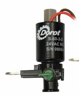 3W Continuous Current Solenoid Valve S80-3 / S80-3-D / S80-3-R The DOROT S80-3, S80-3-D and S80-3-R are 3-way solenoid valves, designed for electric activation of various control circuits of