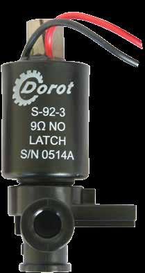 3W Latch Solenoid Valve S92-3 / S93-3 The DOROT S92-3 (2 wires) and S93-3 (3 wires) Latch 3-way solenoid valves are designed for electric activation of automatic control valves of irrigation systems,