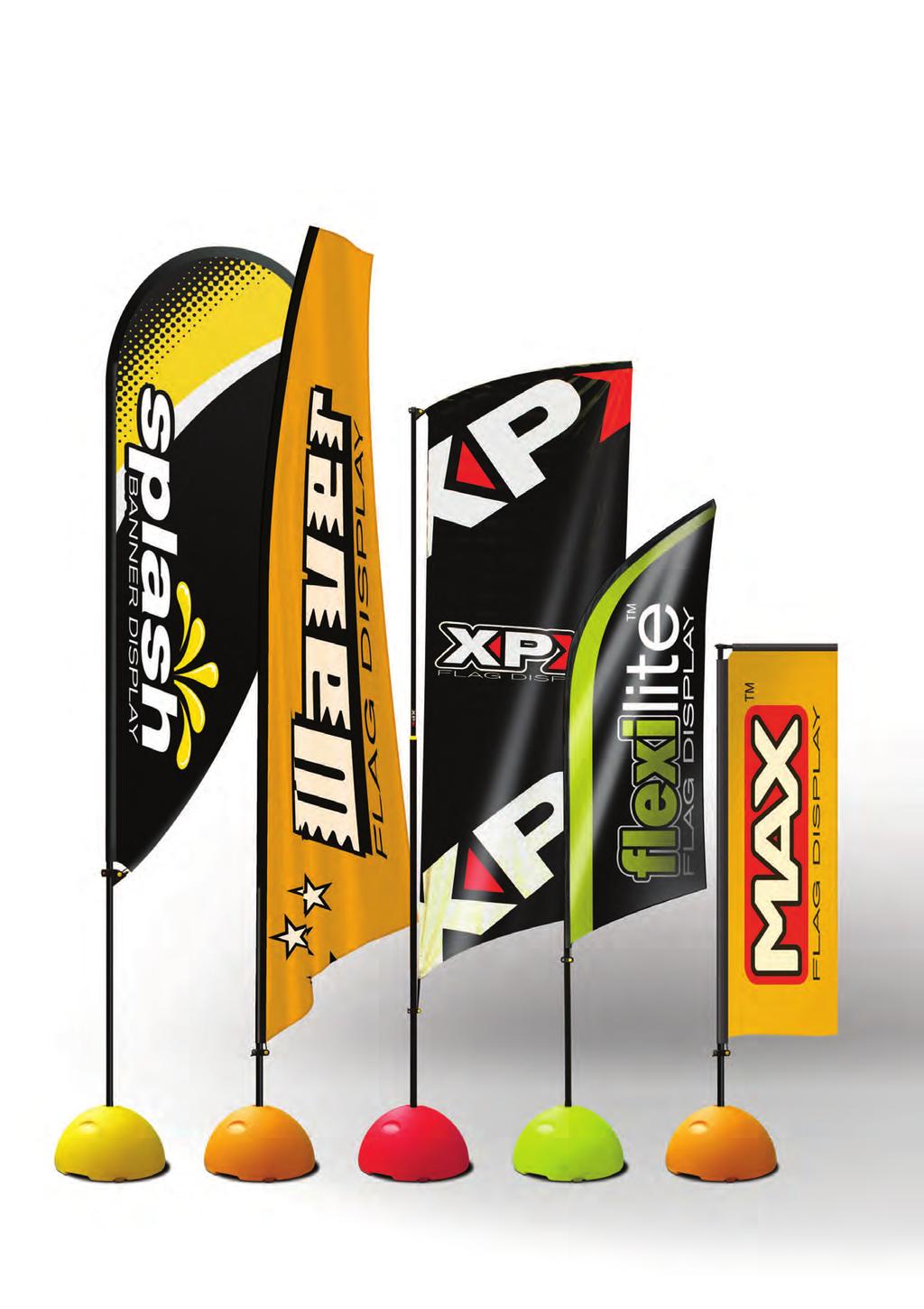 Portable Flag & Banner Display Range Our popular Euro Range is a new generation of high quality flag and banner display systems designed to create eye