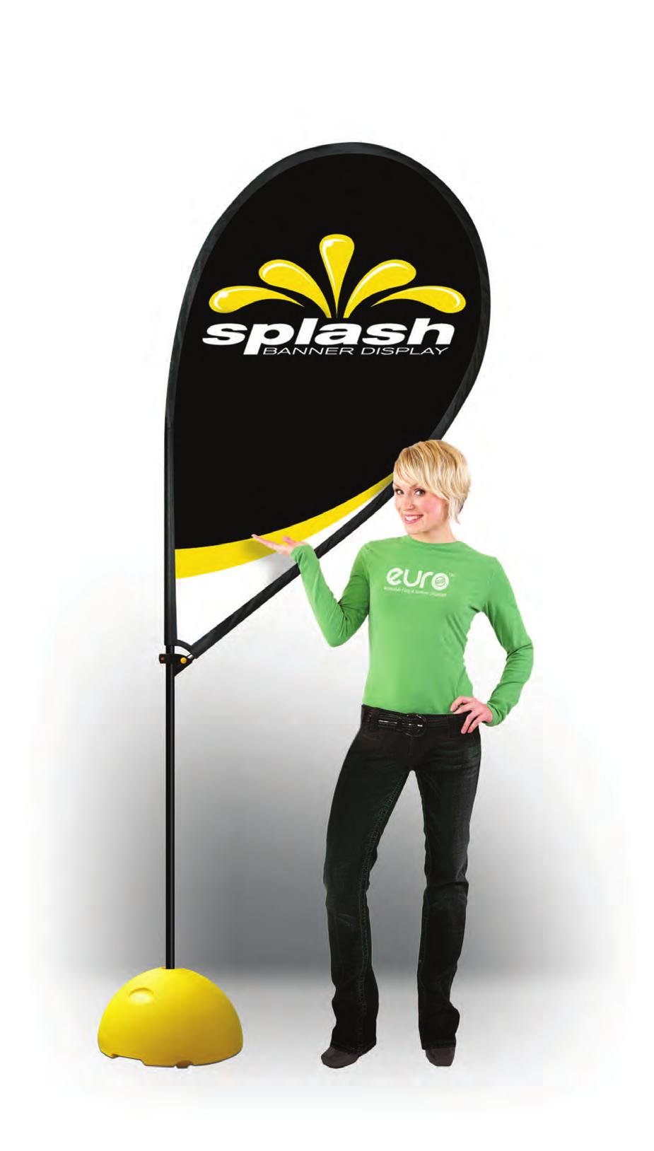 Special tension adjuster ensures a perfect banner fit.
