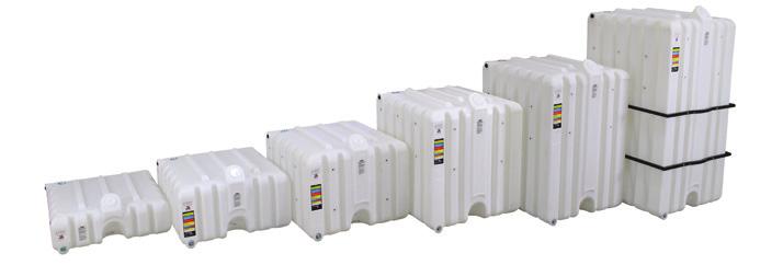 STACKABLE TANKS Effectively organize your bulk fluid inventory, eliminate hassles of handling 55 gallon drums and maximize valuable floor space with Rhino Tuff Tanks stackable tank systems.