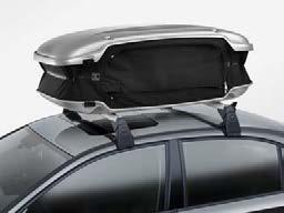 75 kg ROOF BOX The aerodynamic, City-Crash-Plus tested roof box impresses with its minimal driving noise and simple and quick installation using a quick-action