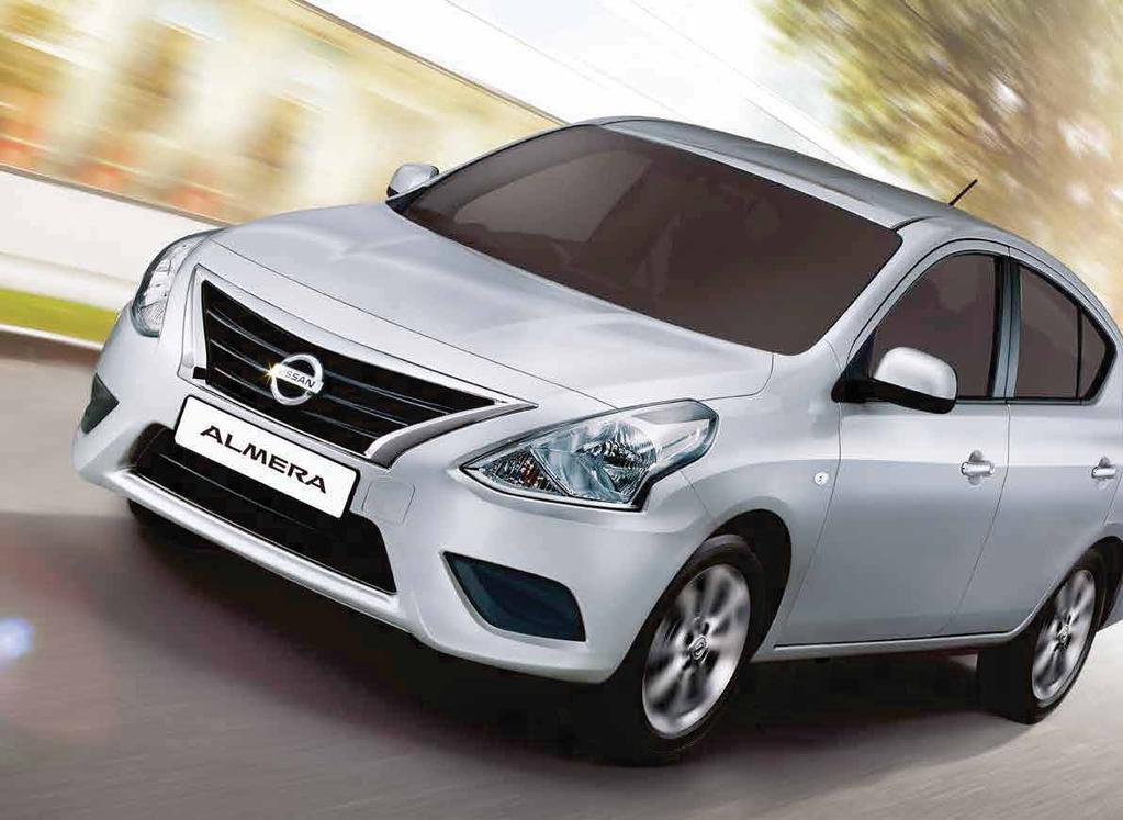 PERFORMANCE AND ECONOMY The Nissan ALMERA is powered by an impressive 1.