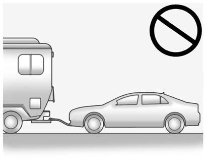 Vehicle Care 10-67 Dinghy Towing Notice: If the vehicle is towed with all four wheels on the ground, the drivetrain components could be damaged.